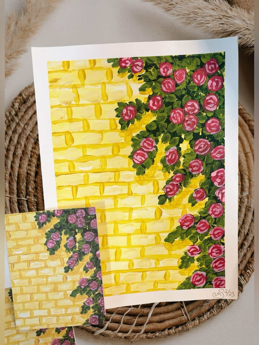 Secret Garden Roses Greeting Cards Set of 5 | Cottage Garden Stationery